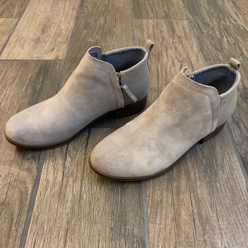 Toms Deia Booties Taupe